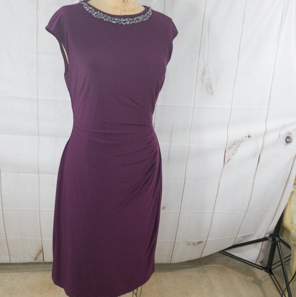 Ralph Lauren Jersey Embellished Dress